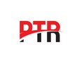 PTR Letter Initial Logo Design Vector Illustration Royalty Free Stock Photo