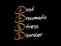 PTSD - Posttraumatic Stress Disorder, acronym Royalty Free Stock Photo