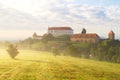 Ptuj Castle In Misty Morning