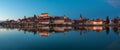 Ptuj cityscape after the sunset Royalty Free Stock Photo