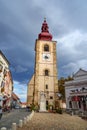 Town Tower on Slovene Square in Ptuj. Slovenia