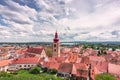 Ptuj, Slovenia - view of old city from castle terrace Royalty Free Stock Photo