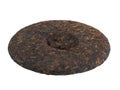 Pu erh tea cake isolated