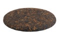 Pu erh tea cake isolated