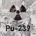 Pu 239 - radioactive Plutonium isotope Royalty Free Stock Photo