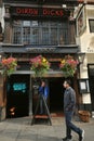 Dirty Dick is a pub on Bishopsgate recreated the look of Bentley`s warehouse shop