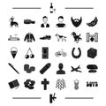 Pub, clothing, alcohol and other web icon in black style. animal, transport, appearance icons in set collection.