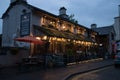 Pub at night Royalty Free Stock Photo