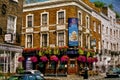 Pub on a street corner of London Royalty Free Stock Photo