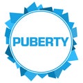 Puberty Blue Random Shapes Circle