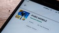 PUBG Mobile app in play store Royalty Free Stock Photo