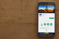 PUBG MOBILE dev application on Smartphone screen. PUBG MOBILE is a freeware web Royalty Free Stock Photo