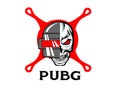 PUBG - PlayerUnknowns Battlegrounds Game. Vector helmet from Playerunknown`s Battleground. Cartoon illustration