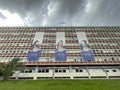 Public administration buildings decorated with the Heroes of Greek war of indeendence, celebrating the 200 years from greek