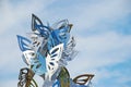 Public Art Sculpture Tower of Butterflies