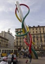 The public artwork Needle, Thread and Knot