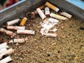 Public ash tray Royalty Free Stock Photo