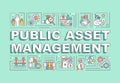 Public asset management word concepts banner