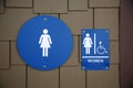 Public Bathroom Sign and Symbols. Toilet signs, Restroom icons. Bathroom Royalty Free Stock Photo