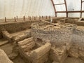 The public baths in the Viminacium Archaeological Park or Thermae of the Roman city and legionary fort Viminatium