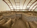 The public baths in the Viminacium Archaeological Park or Thermae of the Roman city and legionary fort Viminatium