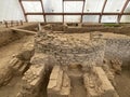 The public baths in the Viminacium Archaeological Park or Thermae of the Roman city and legionary fort Viminatium