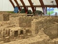 The public baths in the Viminacium Archaeological Park or Thermae of the Roman city and legionary fort Viminatium