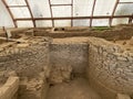 The public baths in the Viminacium Archaeological Park or Thermae of the Roman city and legionary fort Viminatium