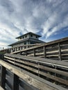 Public beach access and restrooms Miramar Beach Florida Royalty Free Stock Photo