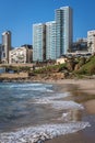 Public beach in Beirut Royalty Free Stock Photo
