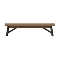 Public bench icon flat isolated vector