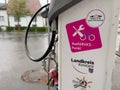 Public bike fixing kit in Busingen Royalty Free Stock Photo