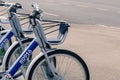 Public bike sharing in the city Royalty Free Stock Photo