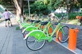 Public bike system in China Royalty Free Stock Photo