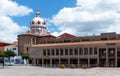 Public building and church San Blas in Cuenca, Ecuador Royalty Free Stock Photo