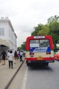 Public bus in downtown Bangkok