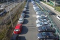 Public car park in shanghai Royalty Free Stock Photo