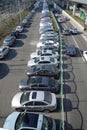 Public car park in shanghai Royalty Free Stock Photo