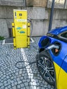 Public charging point of electric vehicles with E.ON