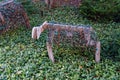 Christmas Decorations on Wooden Sheep, Chicago Illinois