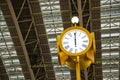 Public clock on train station