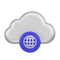 Public Cloud 3d Icon
