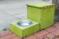 Public Dog Water Dish On a Sidewalk