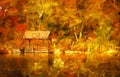 Public Domain Image Gazebo And Dock In Autumn Forest