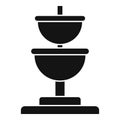 Public drinking fountain icon, simple style