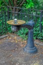 Public drinking water fountain in Bryant Park, New York