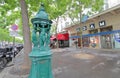 Public drinking water fountain Paris France