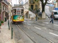 public electric transport type circulating in the city of Lisbon.