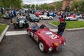 Public event of historical Parade of MilleMiglia a classic italian road race with vintage cars