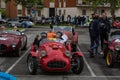 Public event of historical Parade of MilleMiglia a classic italian road race with vintage cars